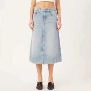 DL1961 Fountain Wash A Line Alma Midi Skirt 26